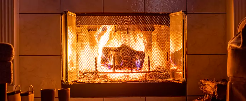 Mendota Hearth Landscape Fireplace Installation in Maple Heights, Ohio