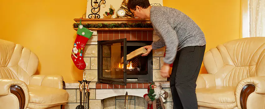 Rusted Metal Fireplace Restoration in Maple Heights, Ohio